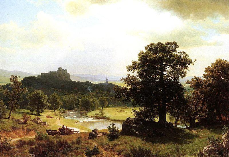 Albert Bierstadt Day-s_Beginning Spain oil painting art